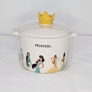 Prince Princess Ceramic Jar with Yellow Crown Lid